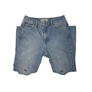 Topshop Woman's Jeans NEVER EVER Distressed Knees Mom Jeans Size 30